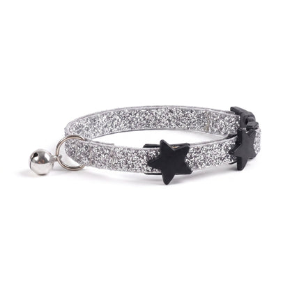 Collier Chat Anti Étranglement Élastique et Pailleté avec Clochette Pour toi Mon chat