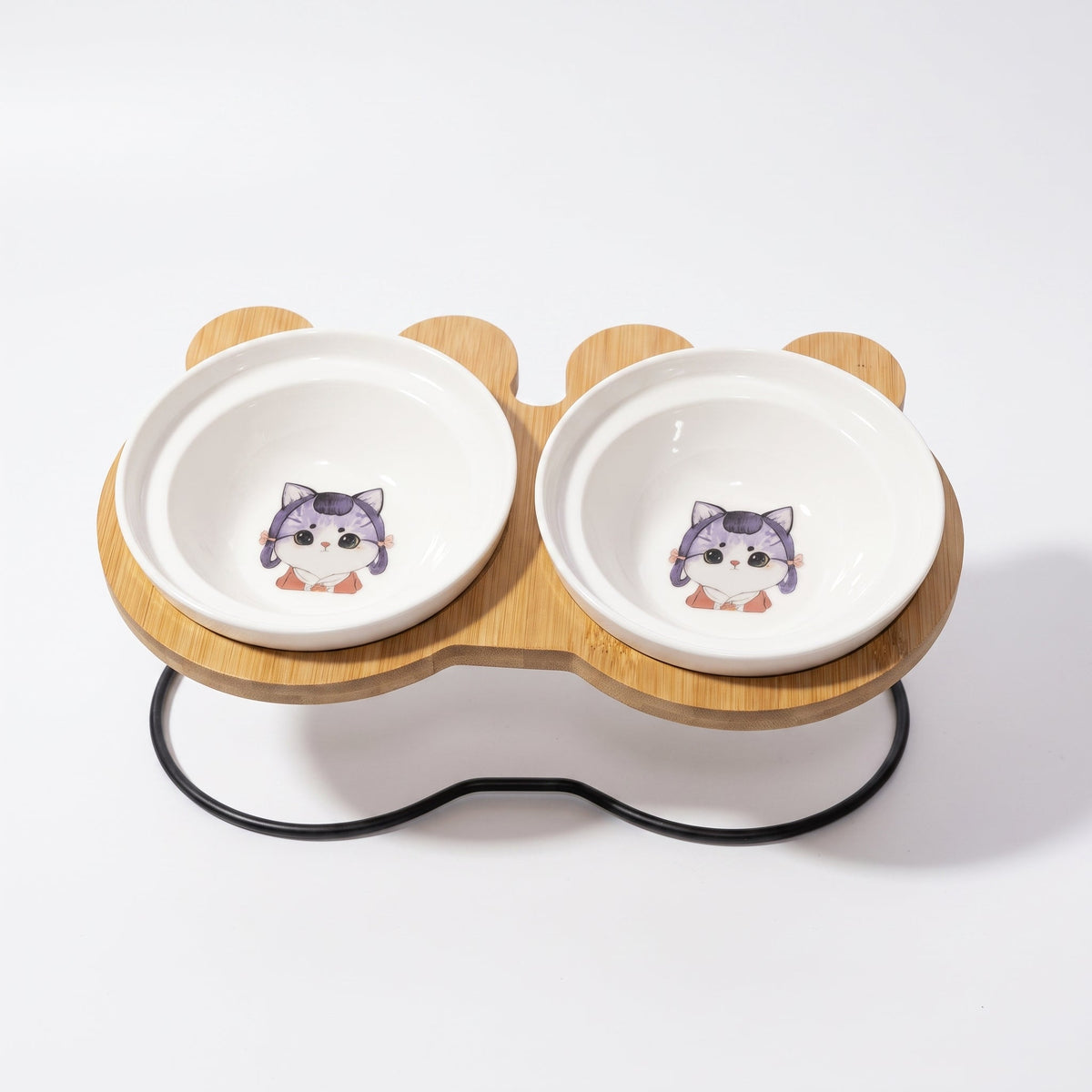 Bols d’alimentation et de boisson en céramique pour chats - MonChatBol™ Pour toi Mon chat