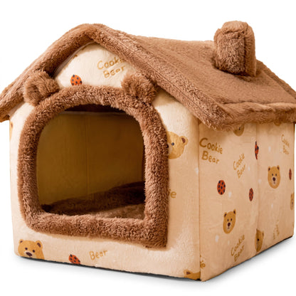 PETITE MAISON EN PELUCHE POUR CHAT – TOITpourCHAT™ Pour toi Mon chat