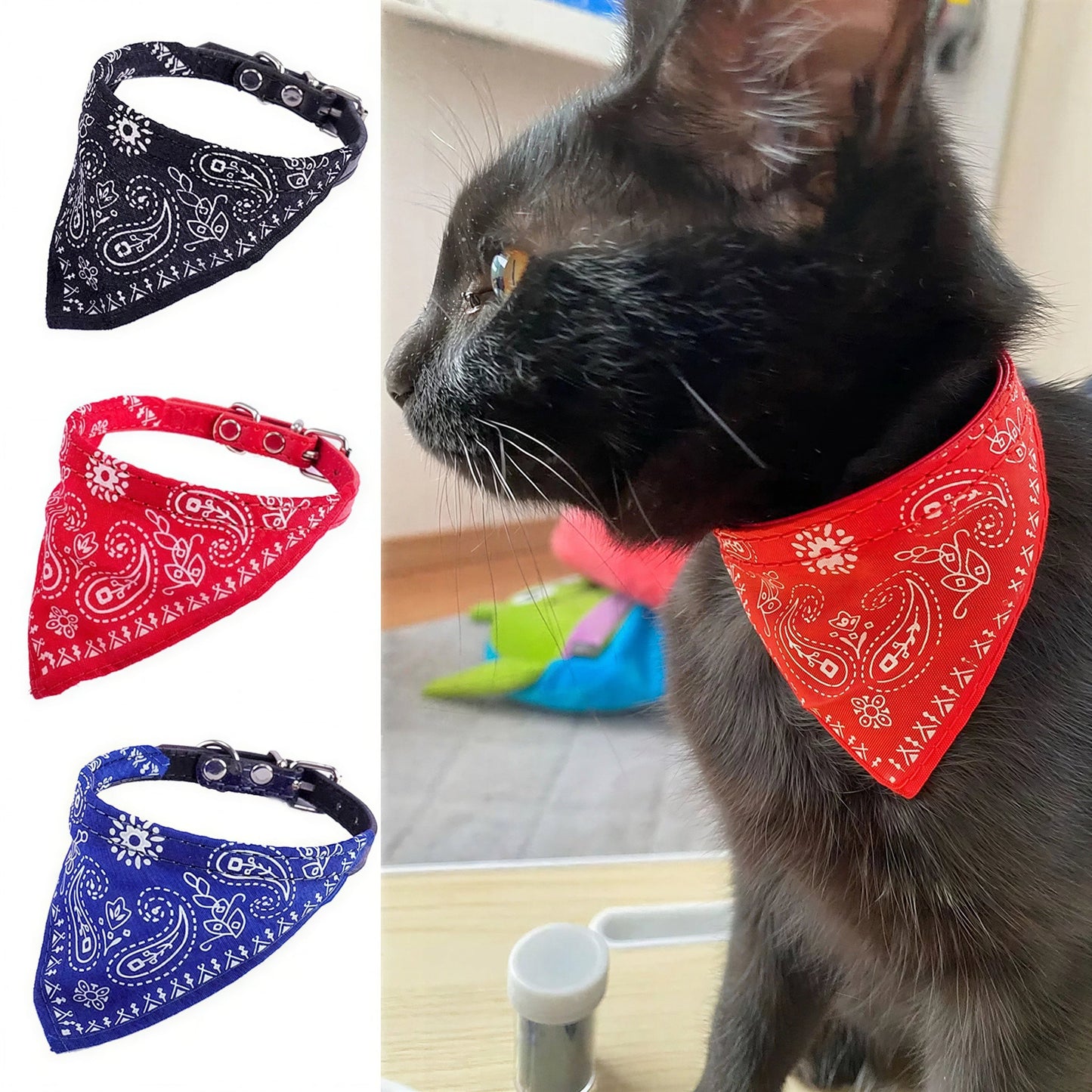 Écharpe ajustable pour chaton Pour toi Mon chat