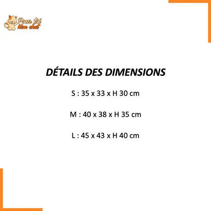 MAISON ÉTANCHE POUR CHAT D’EXTÉRIEUR - CABANE4CAT™ Pour toi Mon chat