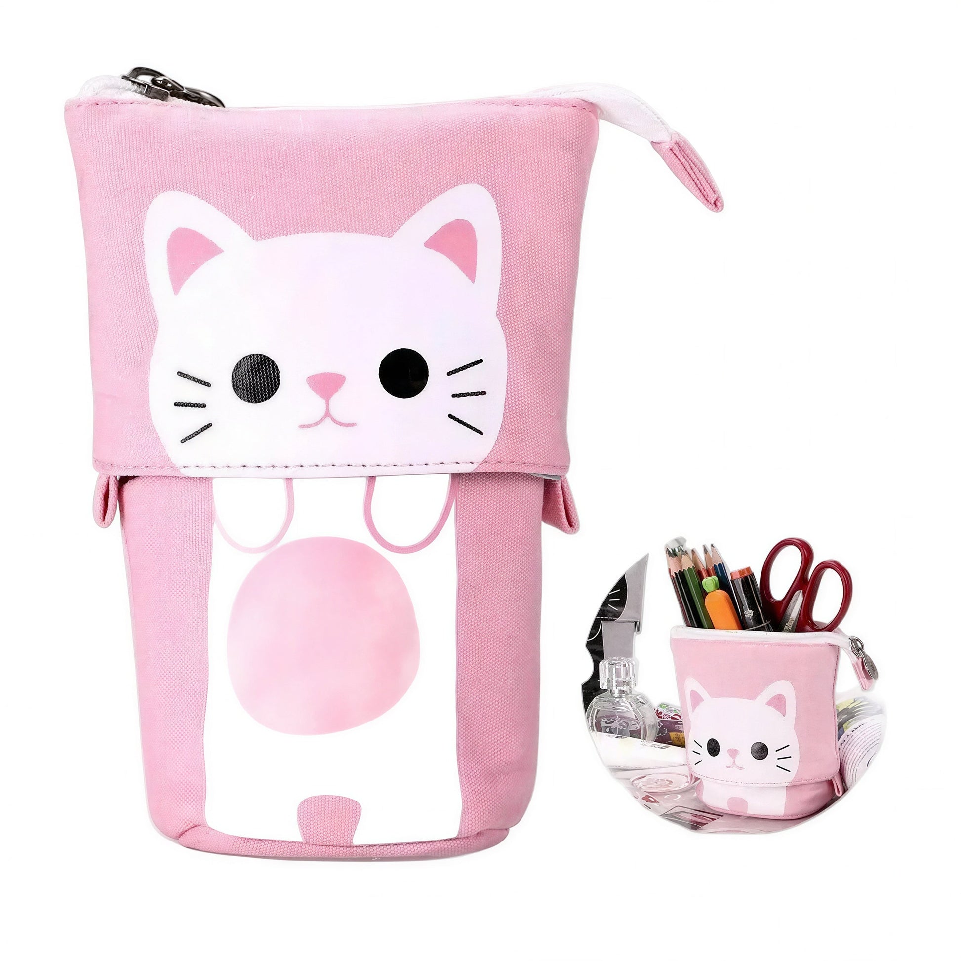Trousse à crayons rétractable à motif de chat mignon Pour toi Mon chat