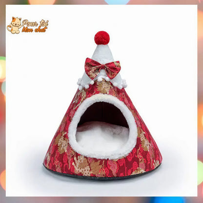 Noël Sapin de Noël Or et Argent - Pour Chat - SapinVelours™ Pour toi Mon chat