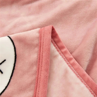 Cadeau Fan De Chat Plaid Rose Avec Tete De Chat Et Poisson Pour toi Mon chat