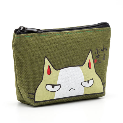 Sac à monnaie en toile de coton avec dessin de chats Pour toi Mon chat
