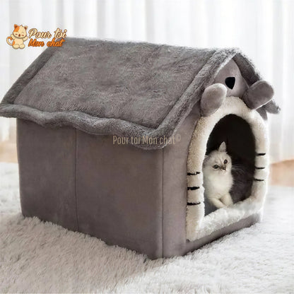 PETITE MAISON EN PELUCHE POUR CHAT – TOITpourCHAT™ Pour toi Mon chat