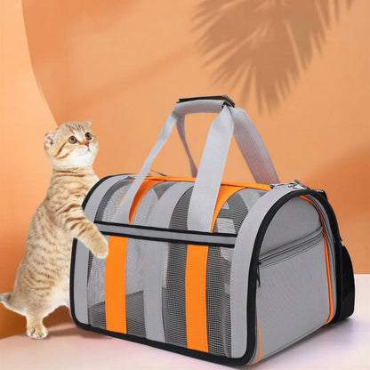 Sac à dos de transport pliable en tissu oxford pour chat Pour toi Mon chat
