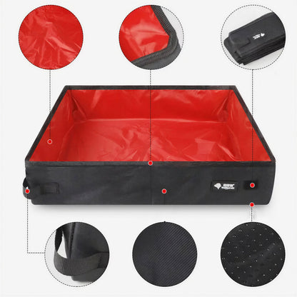 Bac à litière de voyage pliable et portable pour chat Pour toi Mon chat