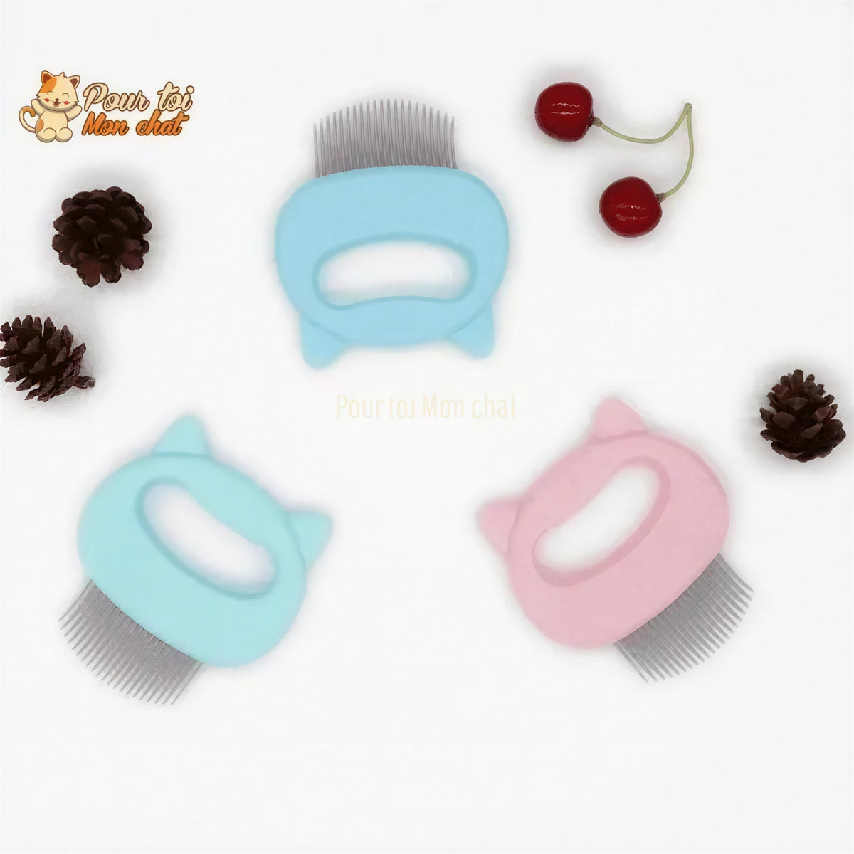 Peigne de toilettage et de massage pour chats – Grat’monChat™ Pour toi Mon chat