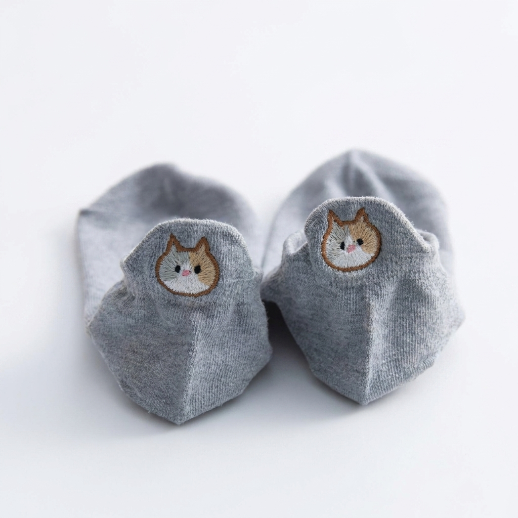 Cadeau Fan De Chat Chaussettes Avec Motif Chat Aux Talons Pour toi Mon chat