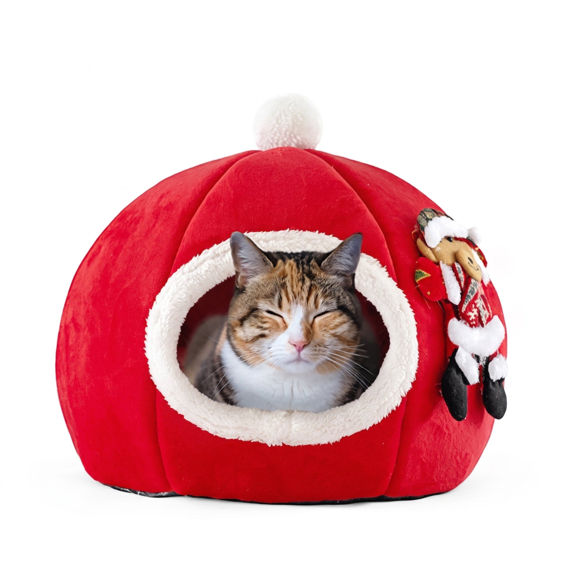 Noël Lit et Coussins en forme de Renne, Citrouille, Botte et Sapin de Noël - pour Chat - NOËLdeCHAT™ Pour toi Mon chat