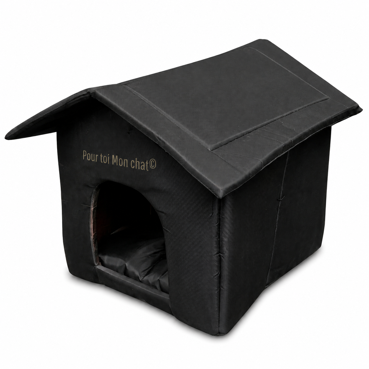 MAISON ÉTANCHE POUR CHAT D’EXTÉRIEUR - CABANE4CAT™ Pour toi Mon chat
