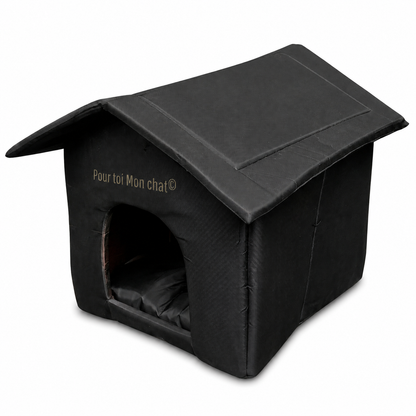 MAISON ÉTANCHE POUR CHAT D’EXTÉRIEUR - CABANE4CAT™ Pour toi Mon chat