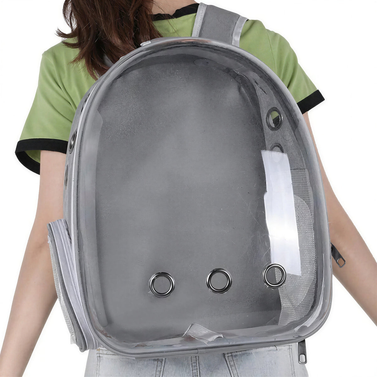 Sac à dos de transport pour chat avec hublot transparent Pour toi Mon chat
