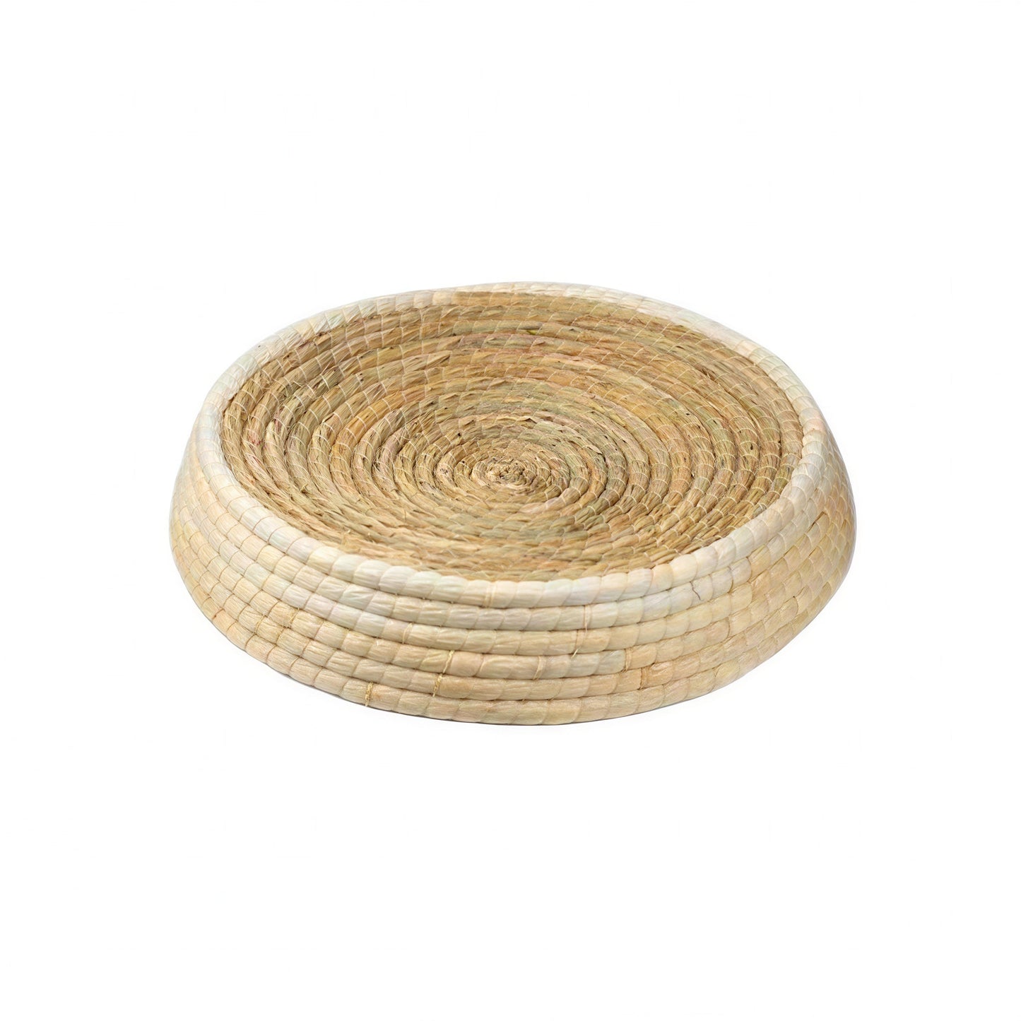 Lit en paille tissé à la main pour chat Pour toi Mon chat