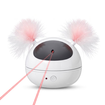 Jouet rotatif électrique lumineux à laser avec plumes pour chat Pour toi Mon chat