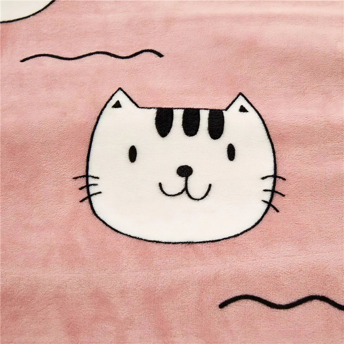 Cadeau Fan De Chat Plaid Rose Avec Tete De Chat Et Poisson Pour toi Mon chat