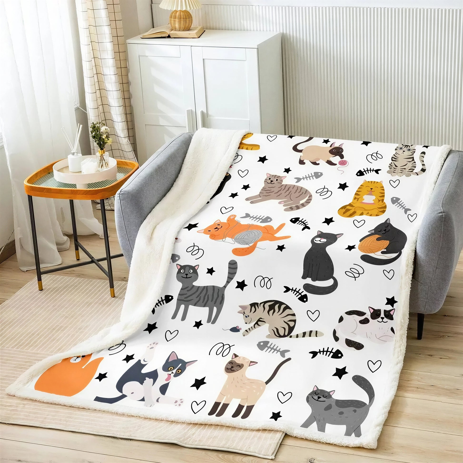 Cadeau Fan De Chat Plaid Humoristique - vue 2