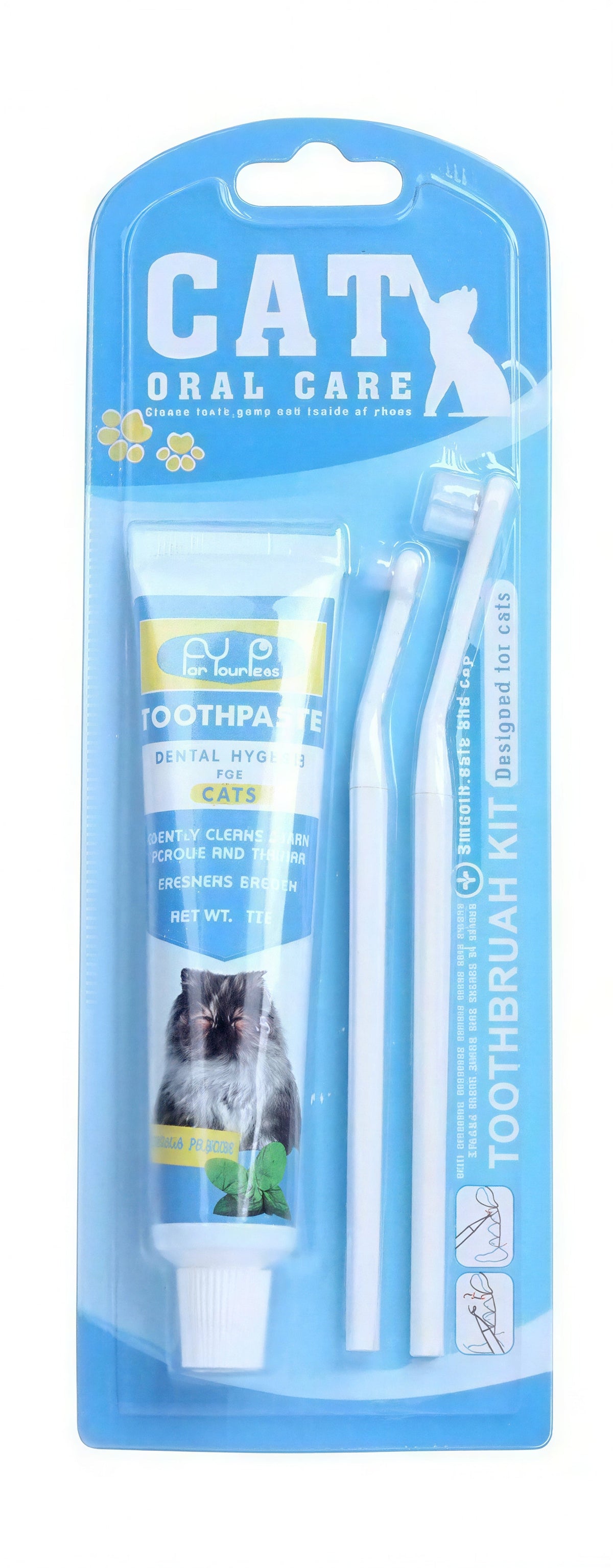Kit de dentifrice enzyme pour chat Pour toi Mon chat