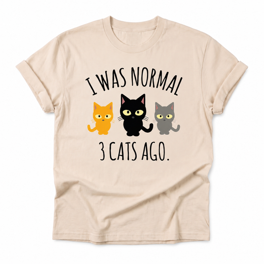 T-shirt drôle imprimé avec trois chats pour femme Pour toi Mon chat