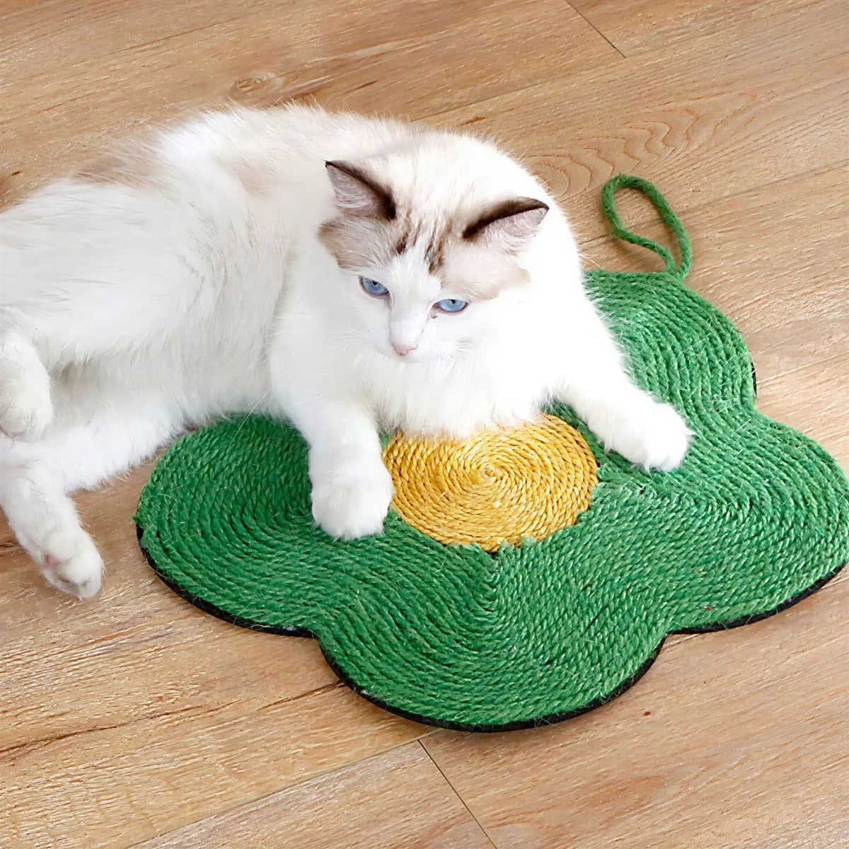 Tapis à griffes de chat en sisal à forme de fleur - vue 3