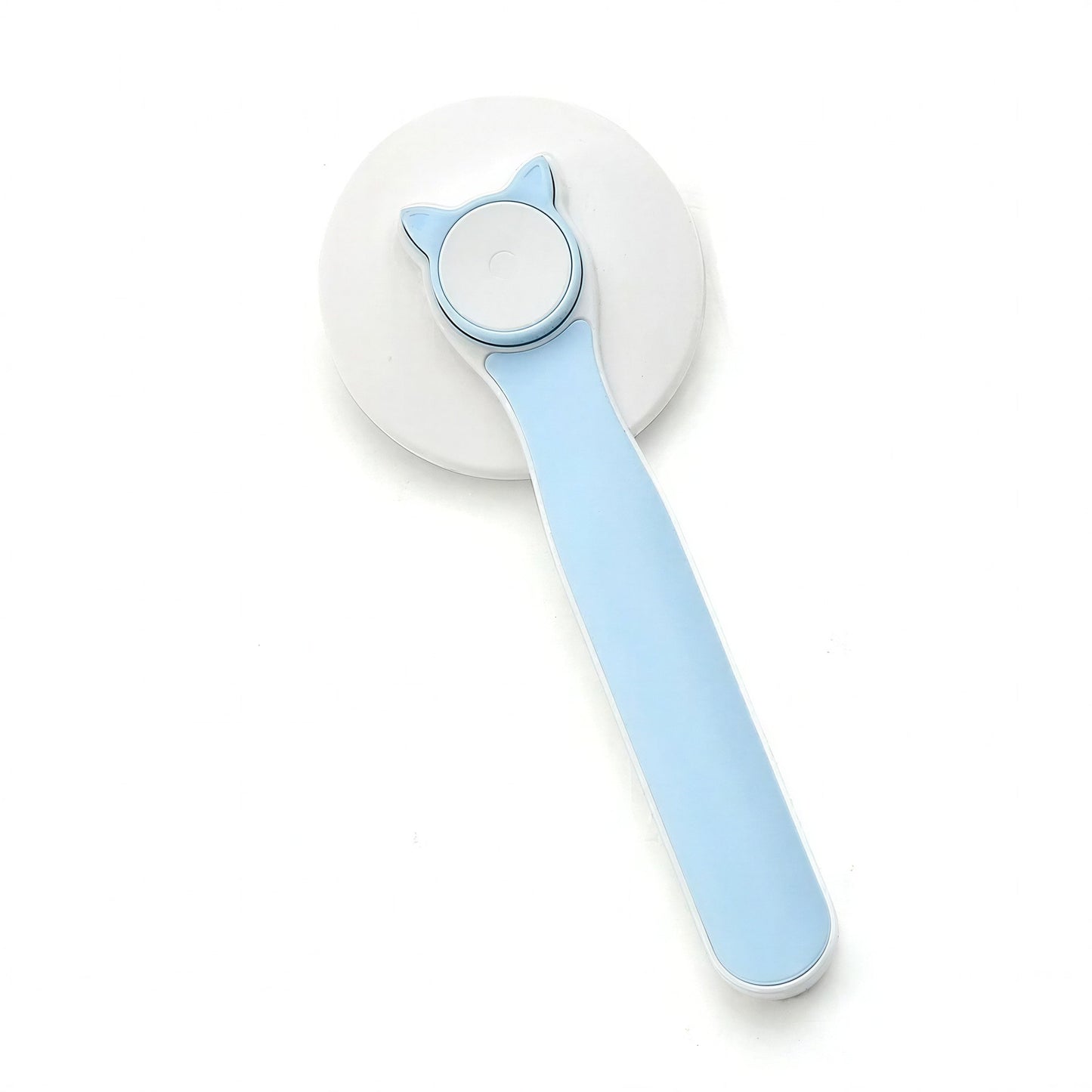 Peigne dépilatoire rond en plastique avec bouton pour chat Pour toi Mon chat