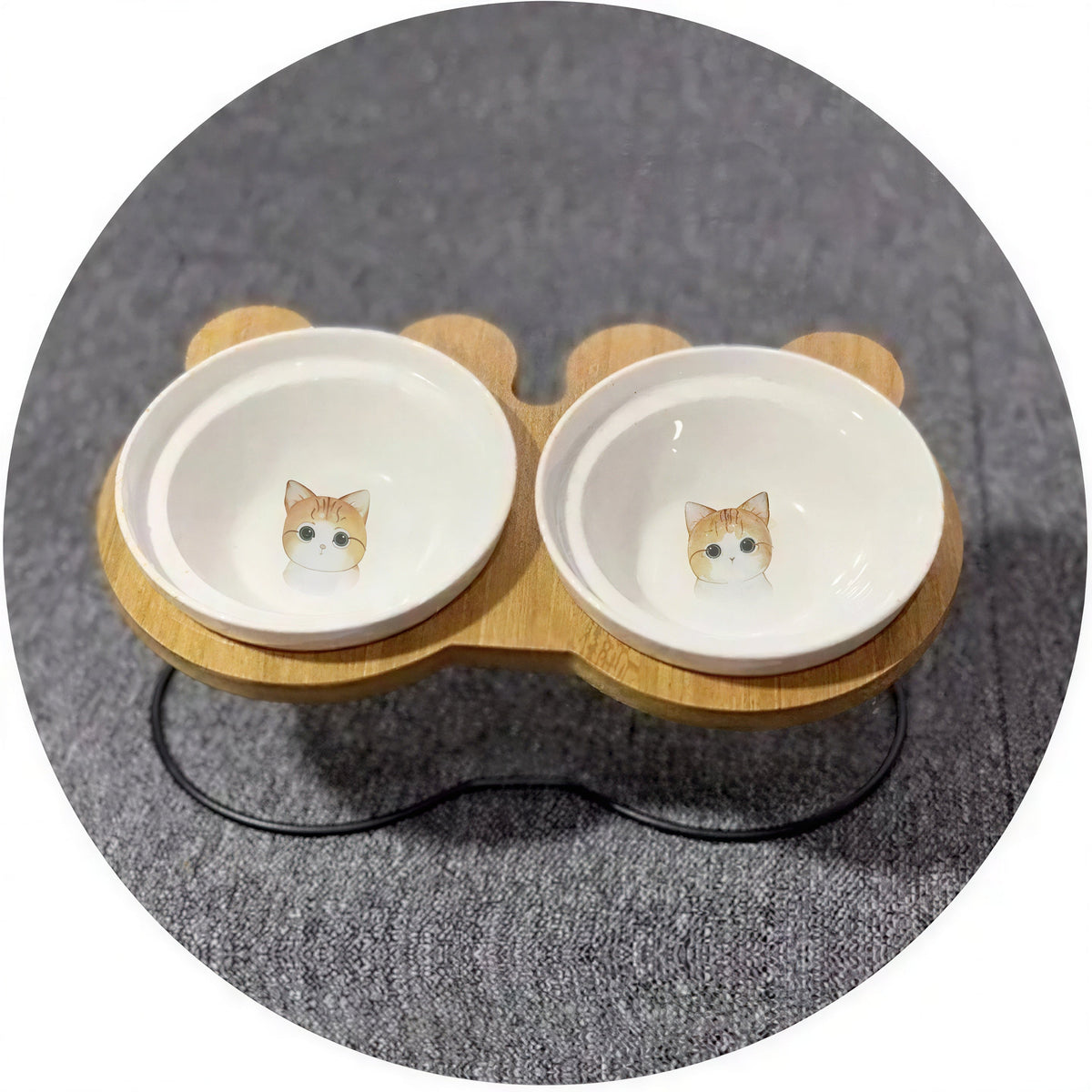 Bols d’alimentation et de boisson en céramique pour chats - MonChatBol™ Pour toi Mon chat