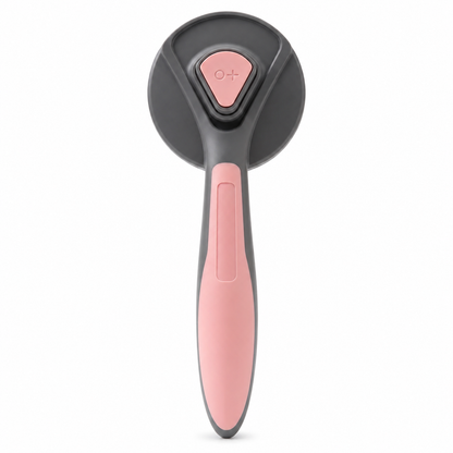 Brosse de toilettage avec bouton en acier inoxydable pour chat Pour toi Mon chat