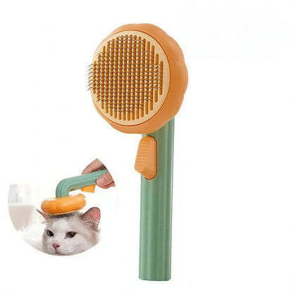 Brosse Chat Poil Long avec Bouton Autonettoyant - vue 3