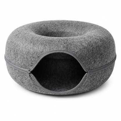 PANIER DE MAISON EN FEUTRE NATUREL POUR CHAT - DONUT4CAT™ Pour toi Mon chat