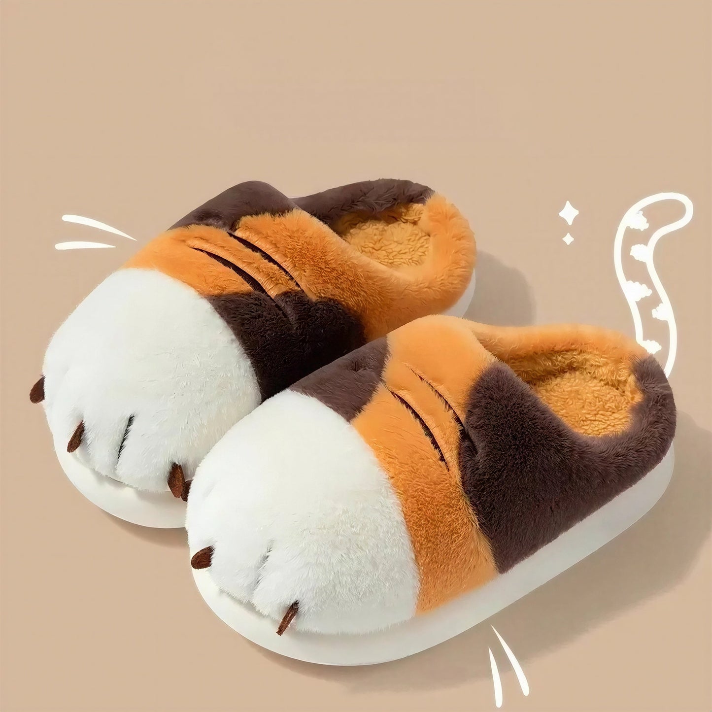 Cadeau Fan De Chat Chausson Patte De Chat Avec Petites Griffes Pour toi Mon chat