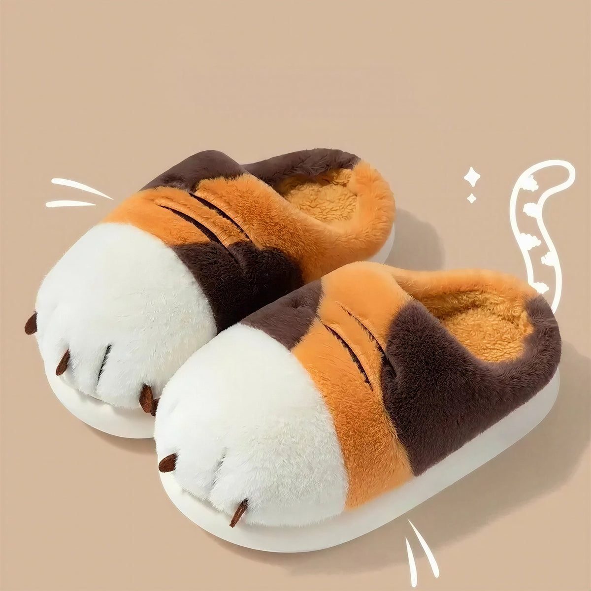 Cadeau Fan De Chat Chausson Patte De Chat Avec Petites Griffes Pour toi Mon chat