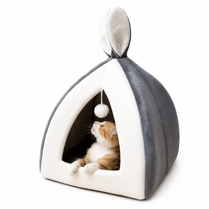 NICHE ORIGINALE À OREILLES DE LAPIN POUR CHAT – Oreill’Chat™ Pour toi Mon chat