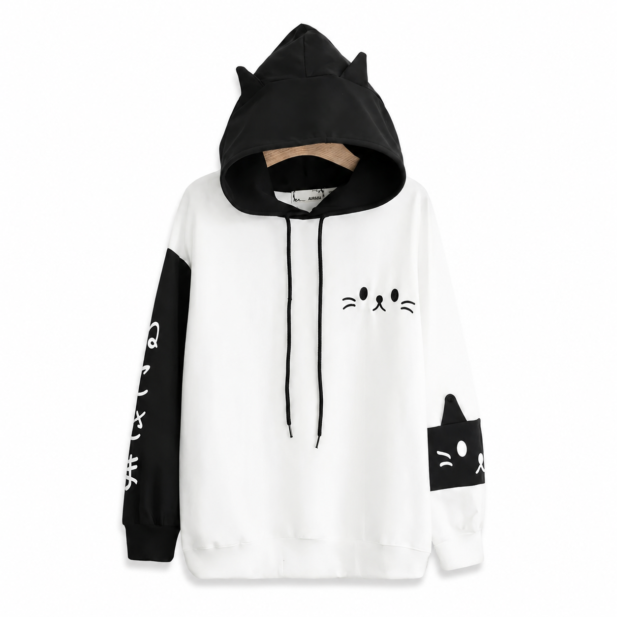 Sweat à capuche à motif de patte de chat pour femme Pour toi Mon chat