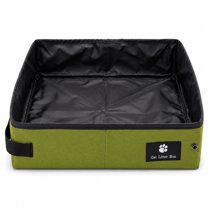 Bac à litière simple et pliable en tissu oxford pour chat Pour toi Mon chat