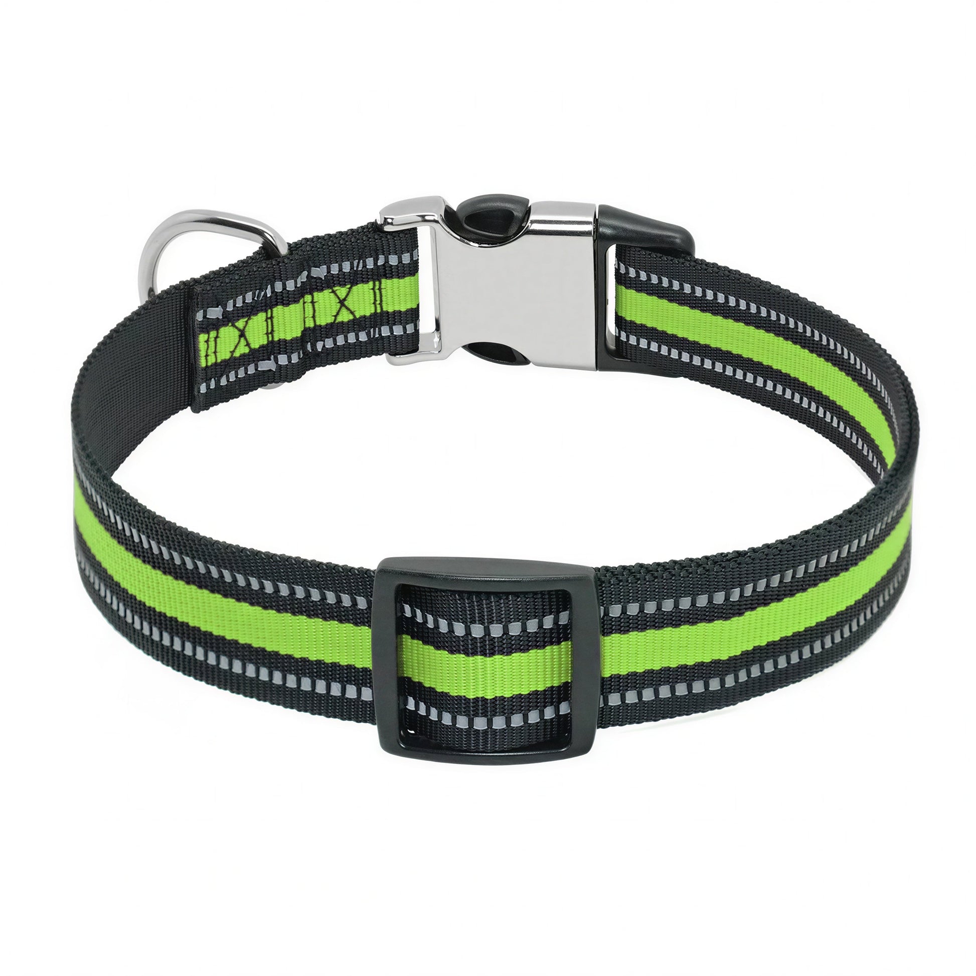 Collier rayé personnalisé réfléchissant en nylon avec gravure pour chat Pour toi Mon chat