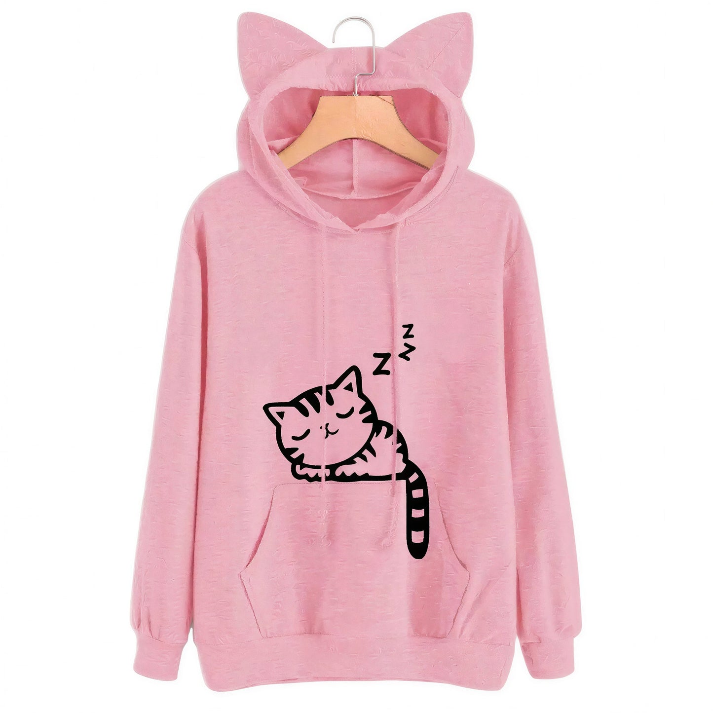 Sweat à capuche en forme de chat pour femmes Pour toi Mon chat