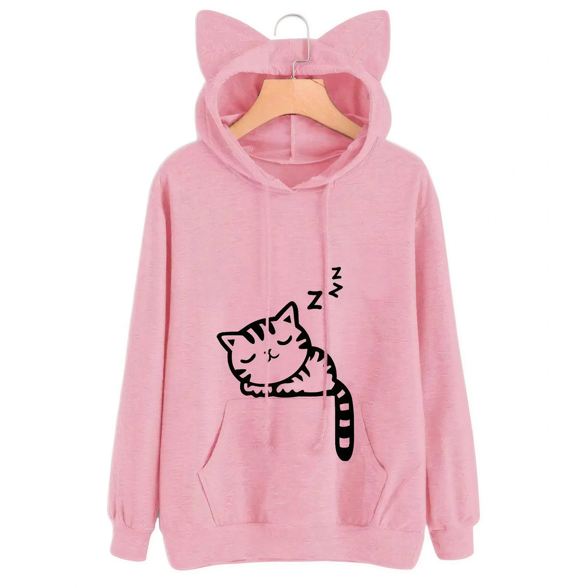 Sweat à capuche en forme de chat pour femmes Pour toi Mon chat