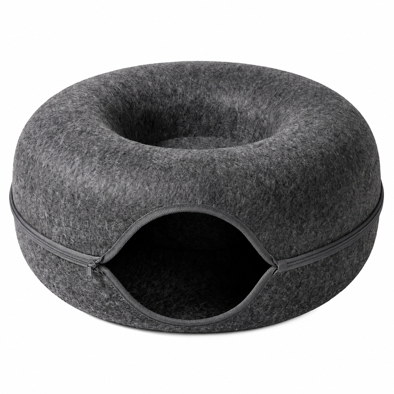 PANIER DE MAISON EN FEUTRE NATUREL POUR CHAT - DONUT4CAT™ Pour toi Mon chat