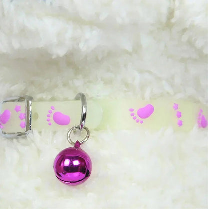 Collier Chat Anti Étranglement Fluorescent avec Clochette - vue 3