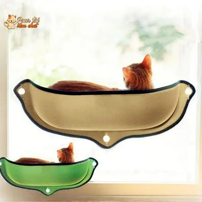 Lit suspendu à ventouses pour chat - Hamac-Fenêtre-Chat™ Pour toi Mon chat