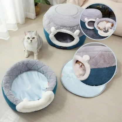 Panier Chat Coussin & Grotte – le Refuge Douillet pour Votre Félin ! Pour toi Mon chat