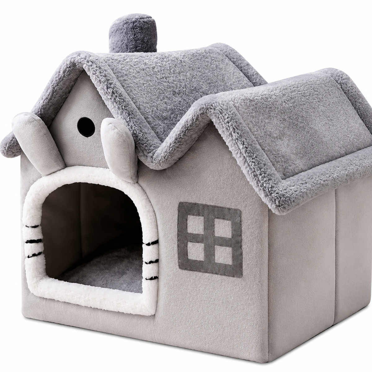 PETITE MAISON EN PELUCHE POUR CHAT – TOITpourCHAT™ Pour toi Mon chat