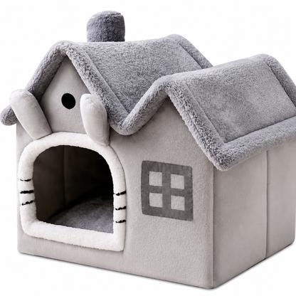 PETITE MAISON EN PELUCHE POUR CHAT – TOITpourCHAT™ Pour toi Mon chat