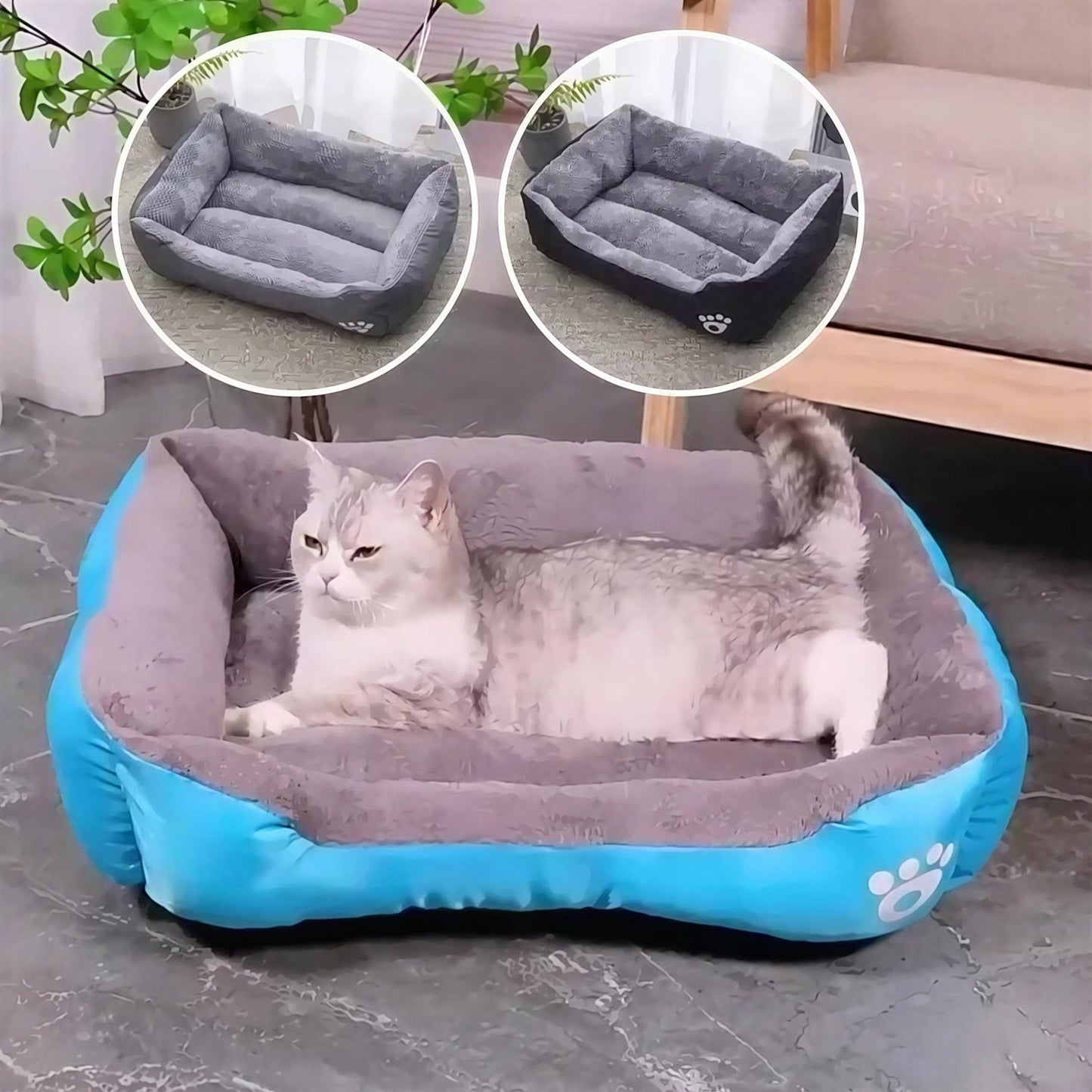 Coussin Chat, Maison, Niche, Confortable Repos Douillet Garanti, MinouDoux™ Pour toi Mon chat