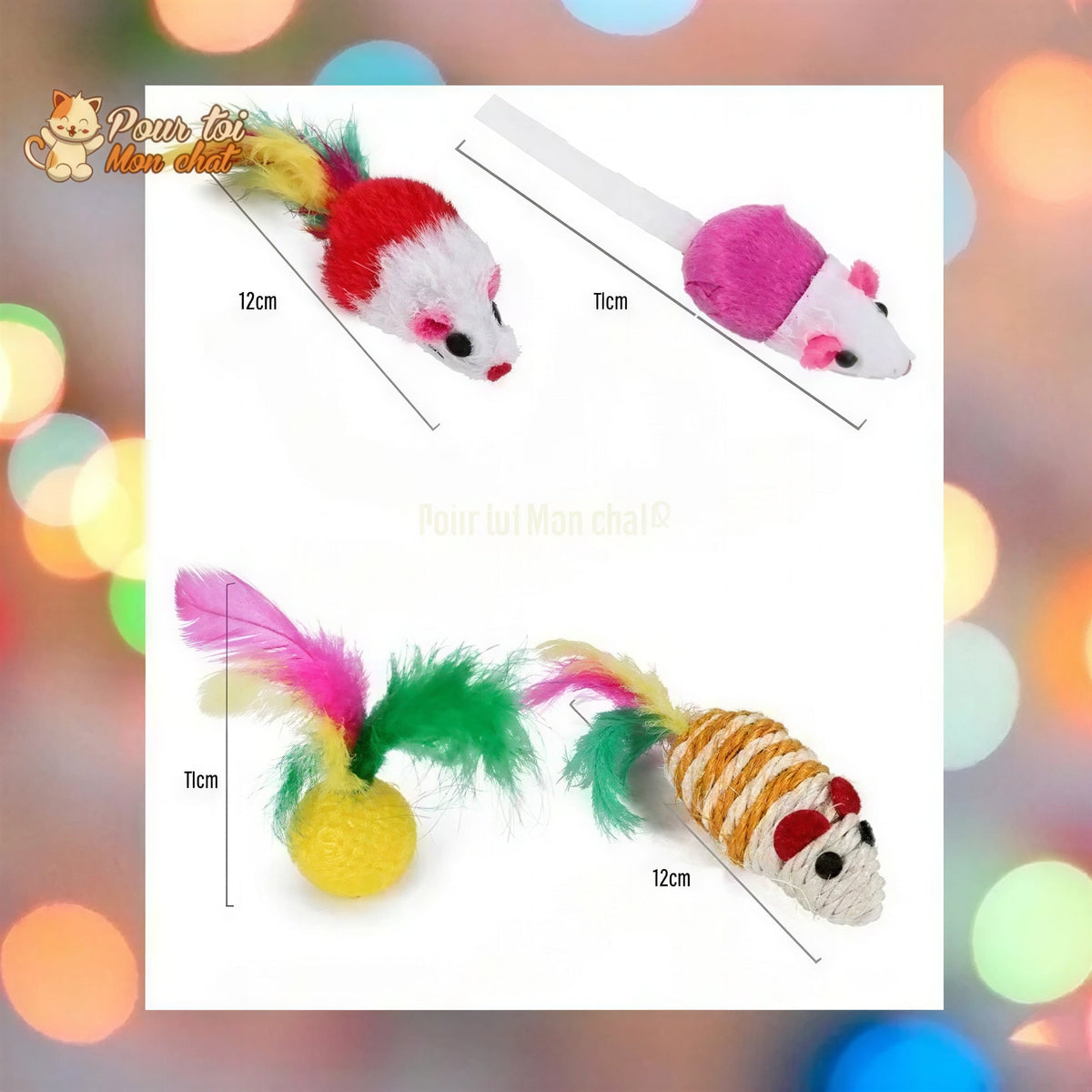 Pack de jouets divers et rigolos pour chat - TousmesJouets4Cat™ Pour toi Mon chat