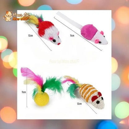 Pack de jouets divers et rigolos pour chat - TousmesJouets4Cat™ Pour toi Mon chat