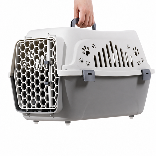 Boîte de transport respirante et durable en plastique pour chat Pour toi Mon chat
