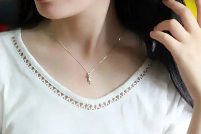 Collier et pendentif de chat de couleur argent - vue 7