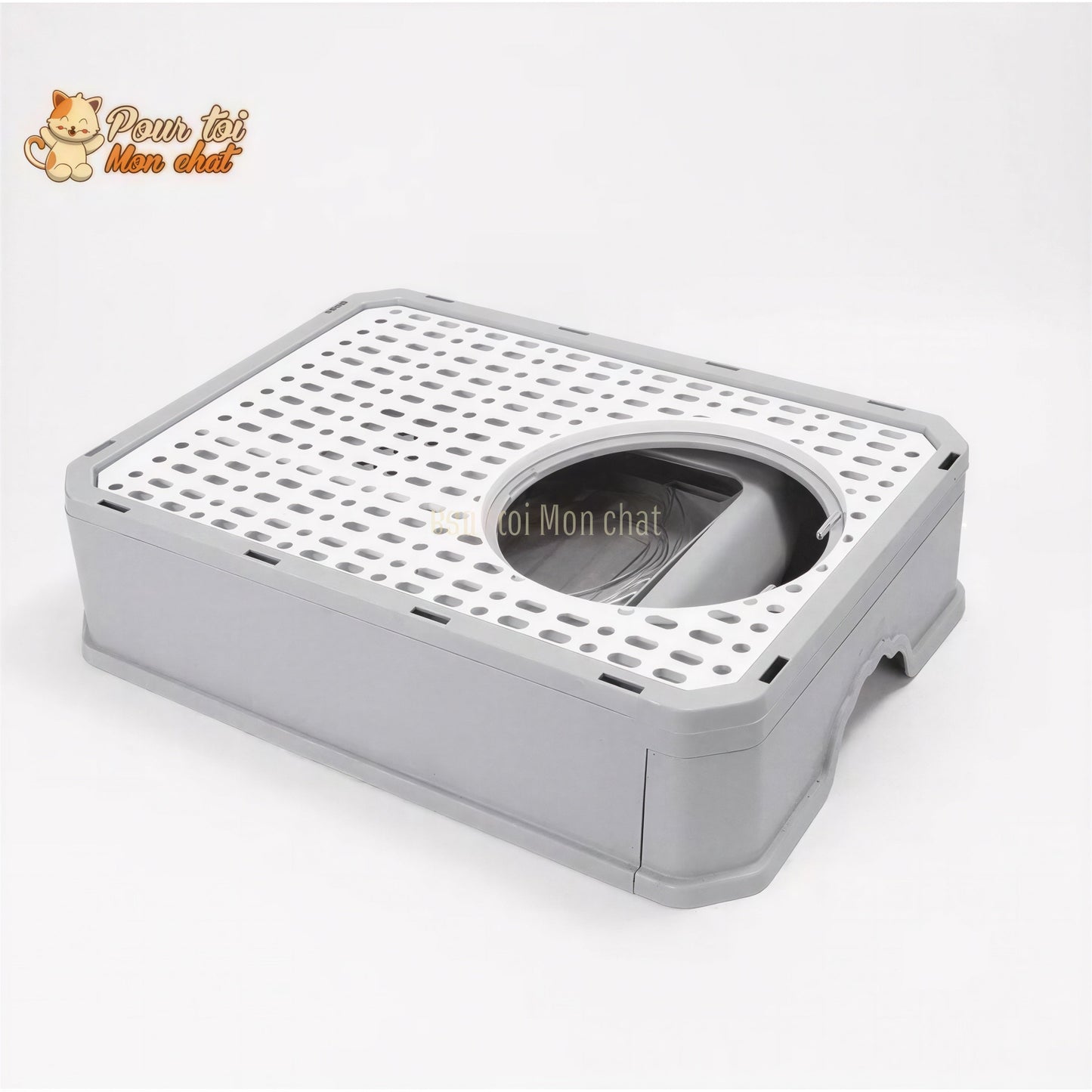 Bac à Litière Élégant et Hygiénique pour chat – LittyKitty4™ Pour toi Mon chat